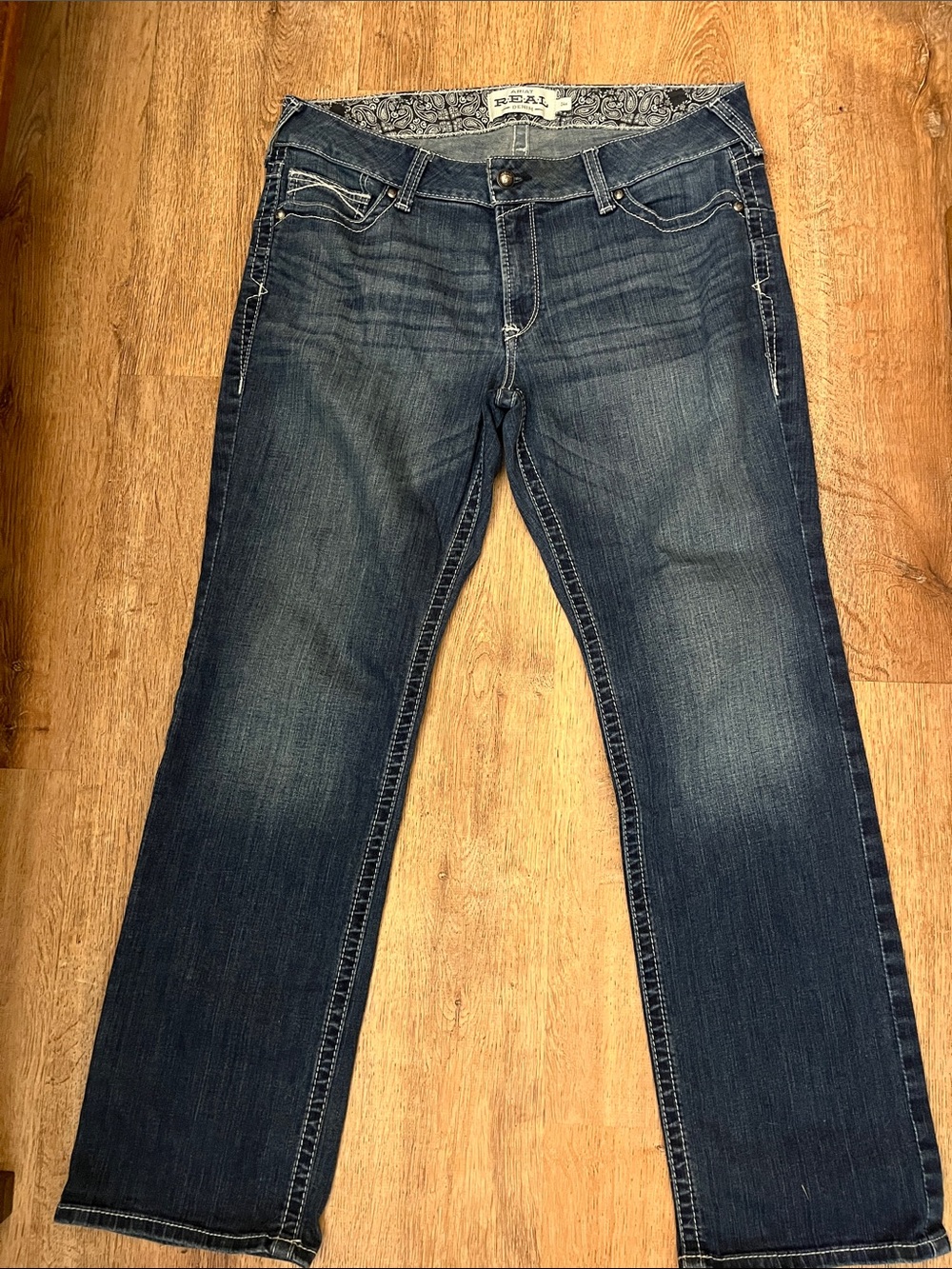 Ariat Dark Blue Straight-Leg Jeans